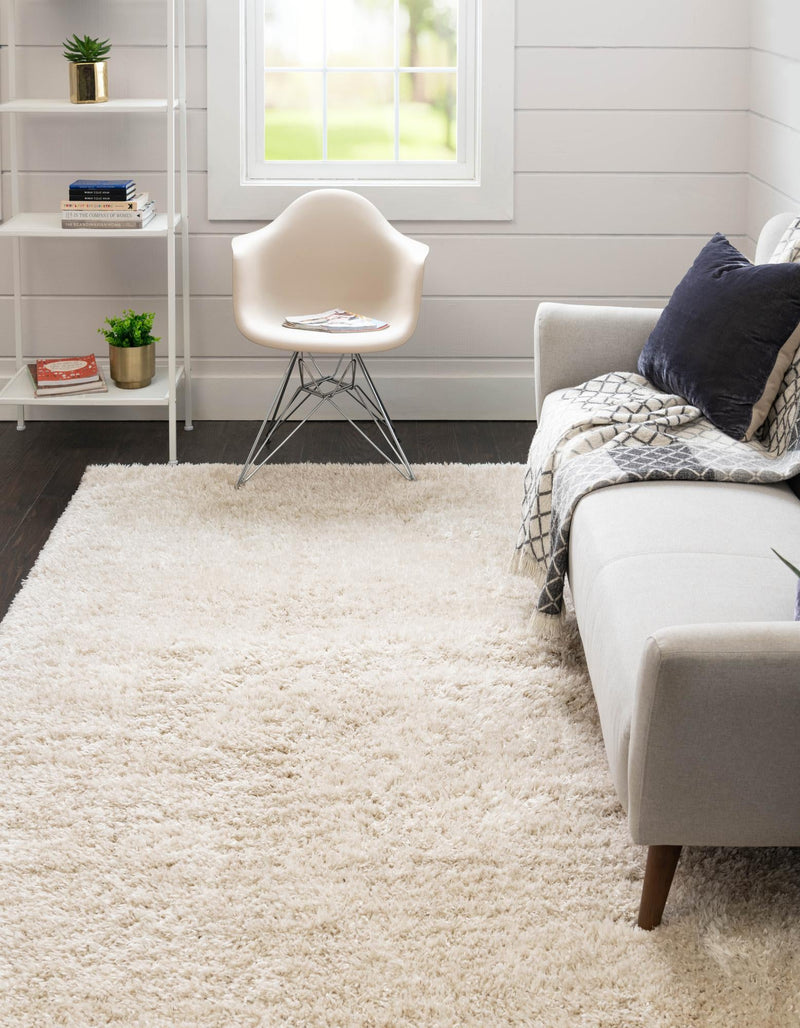 Eternal Plush Oasis Collection Area Rug - Tranquility (Linen) Rectangle Linen lifestyle 3