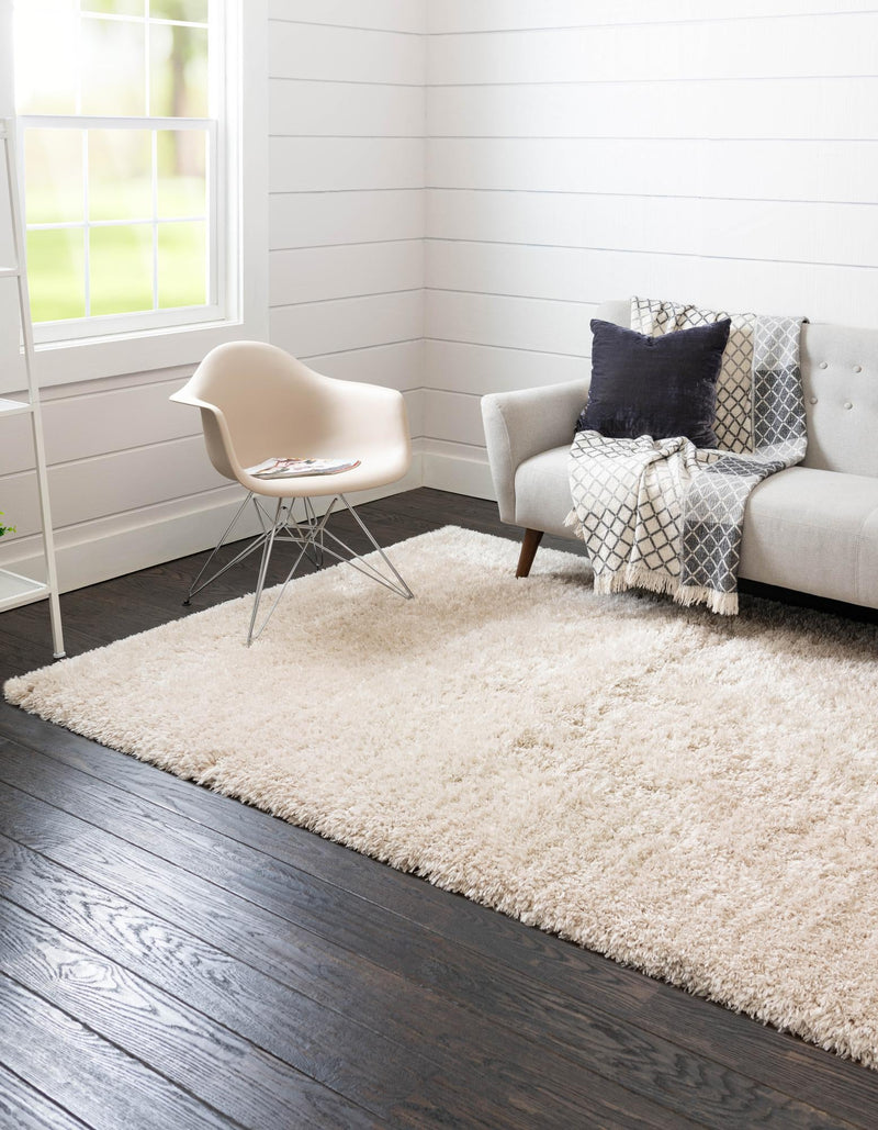 Eternal Plush Oasis Collection Area Rug - Tranquility (Linen) Rectangle Linen lifestyle 4
