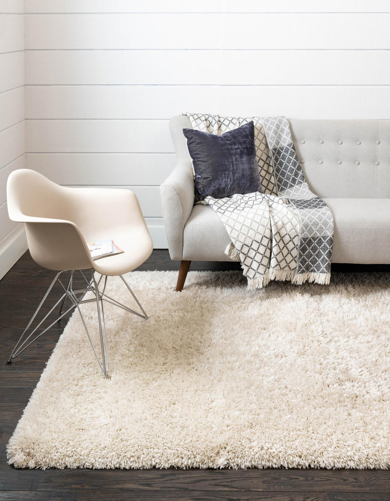 Eternal Plush Oasis Collection Area Rug - Tranquility (Linen) Rectangle Linen lifestyle 5