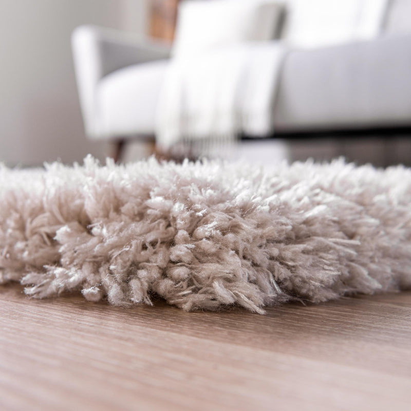 Eternal Plush Oasis Collection Area Rug - Tranquility (Linen) Rectangle Linen lifestyle 6
