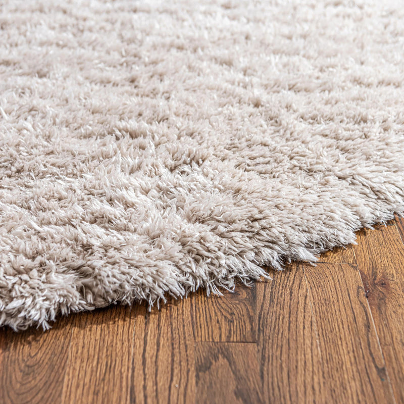 Eternal Plush Oasis Collection Area Rug - Tranquility (Linen) Round Linen lifestyle 35
