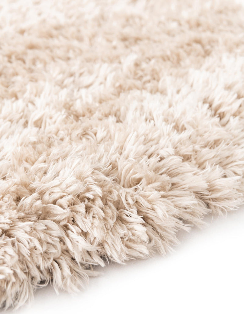 Eternal Plush Oasis Collection Area Rug - Tranquility (Linen) Round Linen lifestyle 55