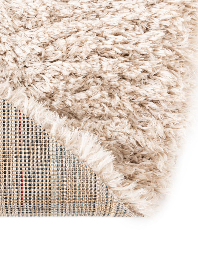 Eternal Plush Oasis Collection Area Rug - Tranquility (Linen) Round Linen lifestyle 62