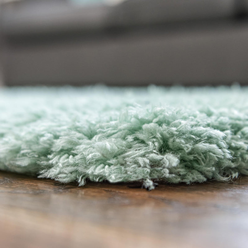 Eternal Plush Oasis Collection Area Rug - Tranquility (Cyan) Square Cyan lifestyle 14