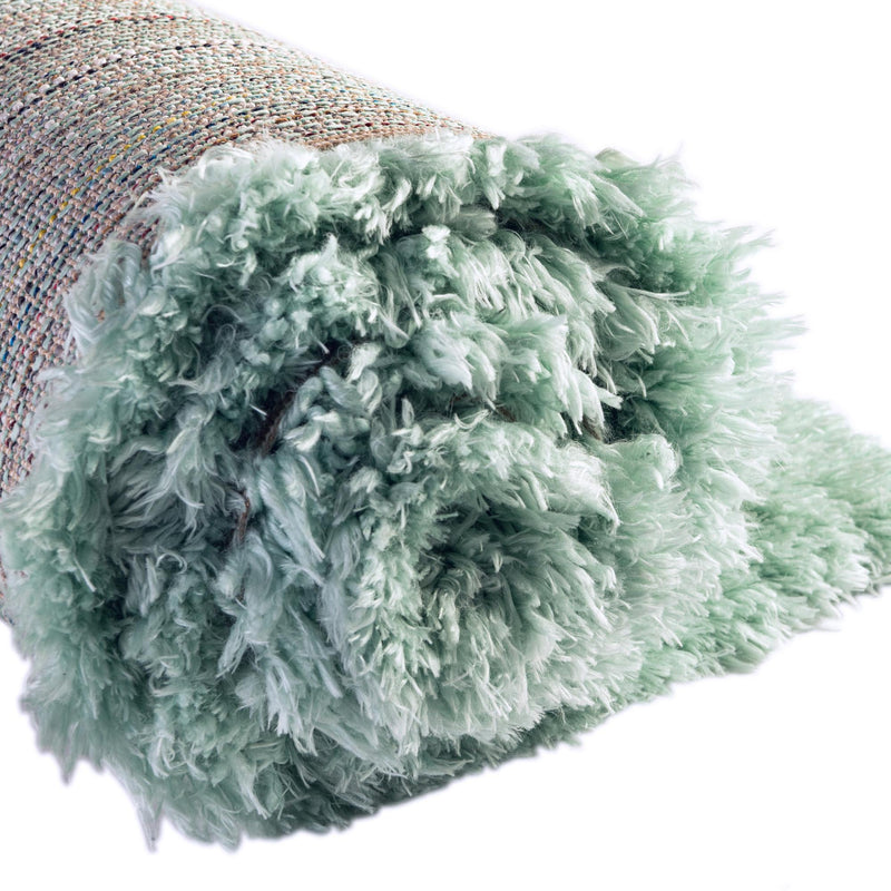 Eternal Plush Oasis Collection Area Rug - Tranquility (Cyan) Square Cyan lifestyle 38