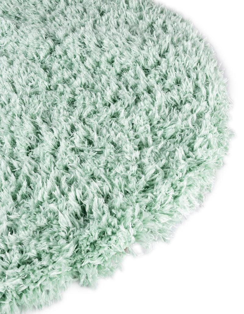 Eternal Plush Oasis Collection Area Rug - Tranquility (Cyan) Round Cyan lifestyle 26