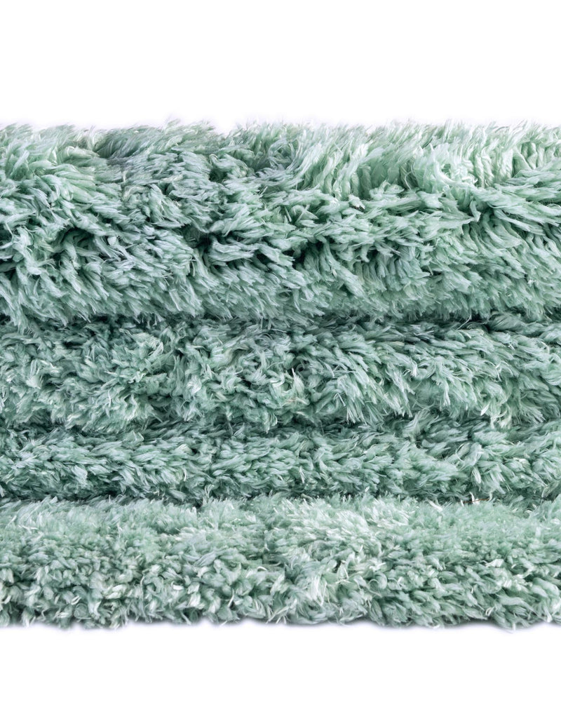 Eternal Plush Oasis Collection Area Rug - Tranquility (Cyan) Round Cyan lifestyle 45