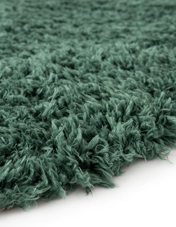 Eternal Plush Oasis Collection Area Rug - Tranquility (Forest Green) Round Forest Green lifestyle 41