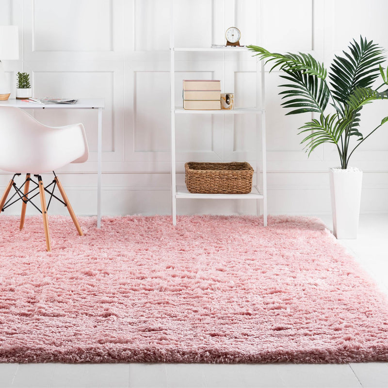 Eternal Plush Oasis Collection Area Rug - Tranquility (Pink Lace) Square Pink Lace lifestyle 6