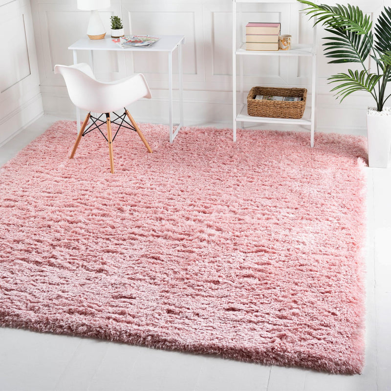 Eternal Plush Oasis Collection Area Rug - Tranquility (Pink Lace) Square Pink Lace lifestyle 9