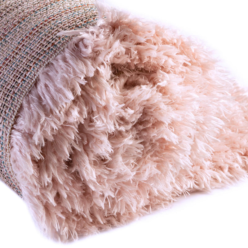 Eternal Plush Oasis Collection Area Rug - Tranquility (Pink Lace) Square Pink Lace lifestyle 37