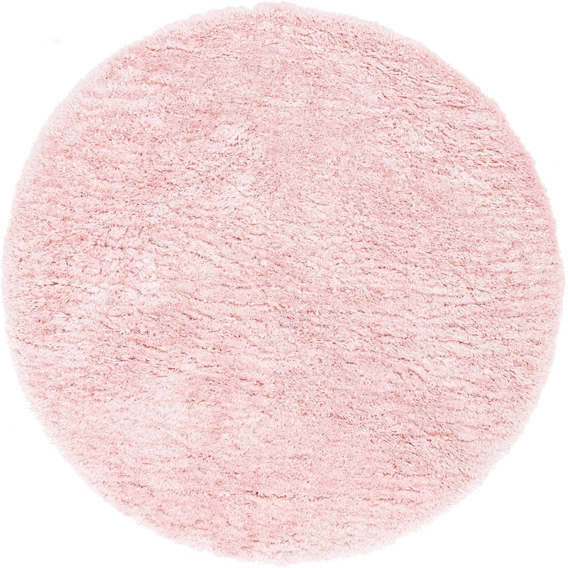 Eternal Plush Oasis Collection Area Rug - Tranquility (Pink Lace) Round Pink Lace lifestyle 2