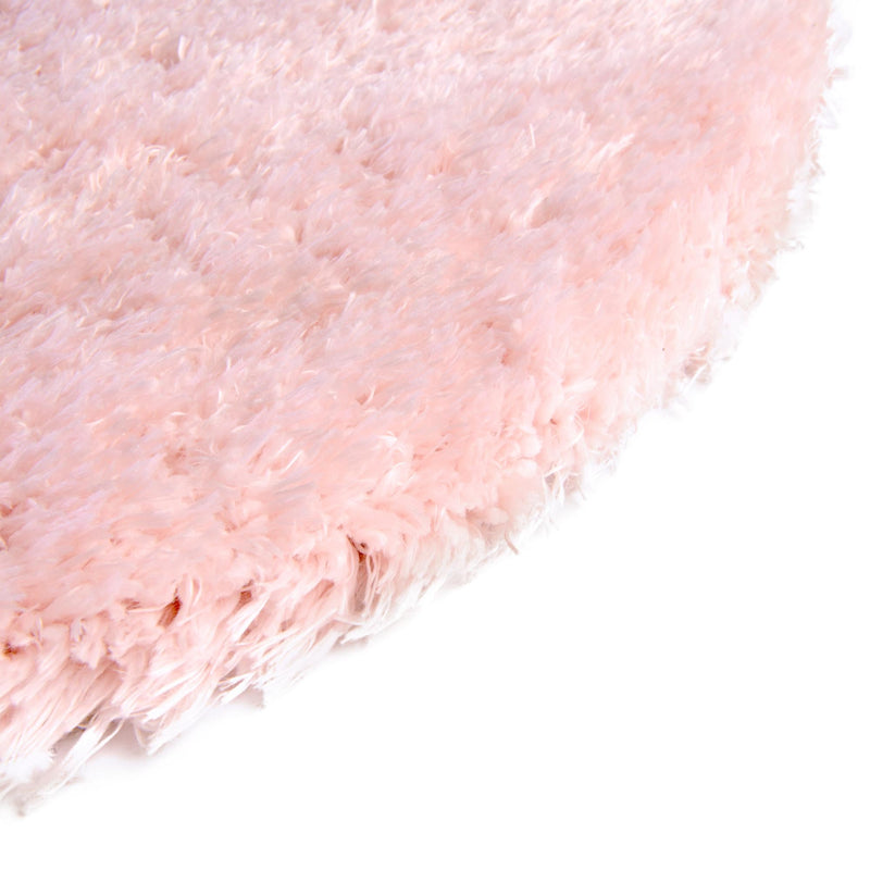 Eternal Plush Oasis Collection Area Rug - Tranquility (Pink Lace) Round Pink Lace lifestyle 25