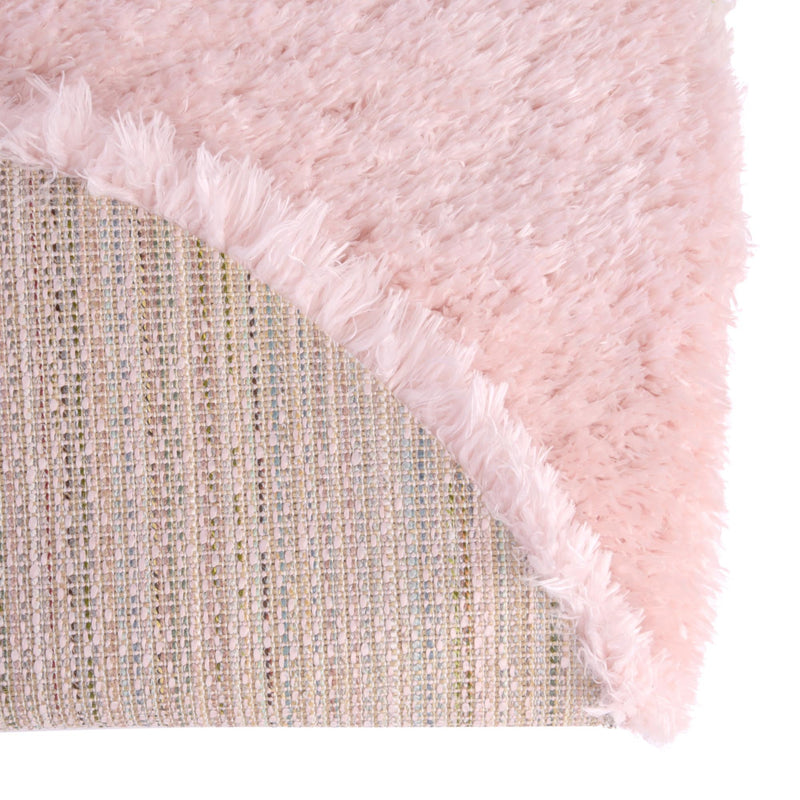 Eternal Plush Oasis Collection Area Rug - Tranquility (Pink Lace) Round Pink Lace lifestyle 30