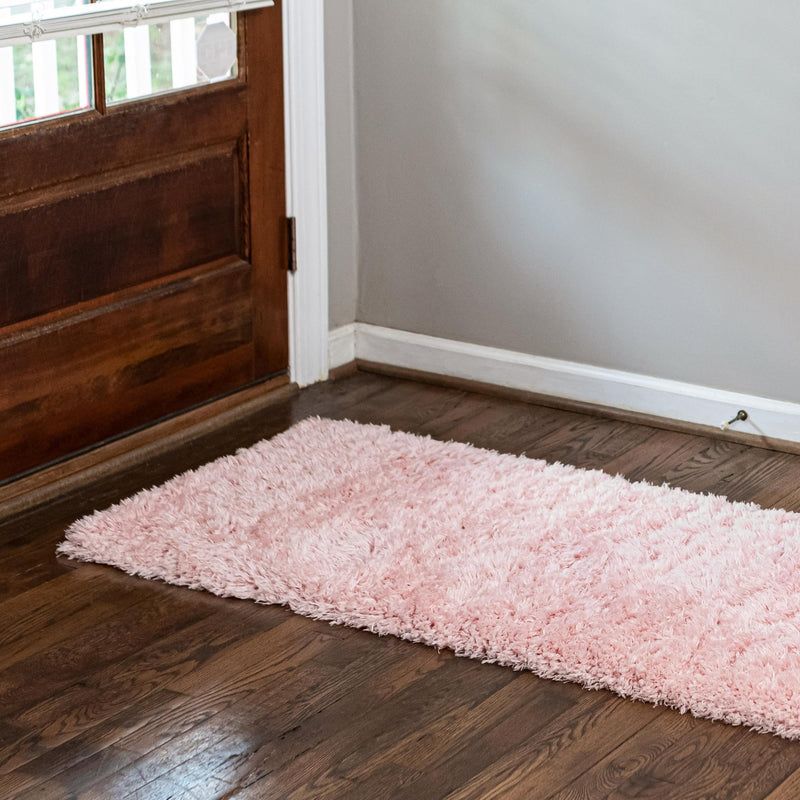 Eternal Plush Oasis Collection Area Rug - Tranquility (Pink Lace) Runner Pink Lace lifestyle 10