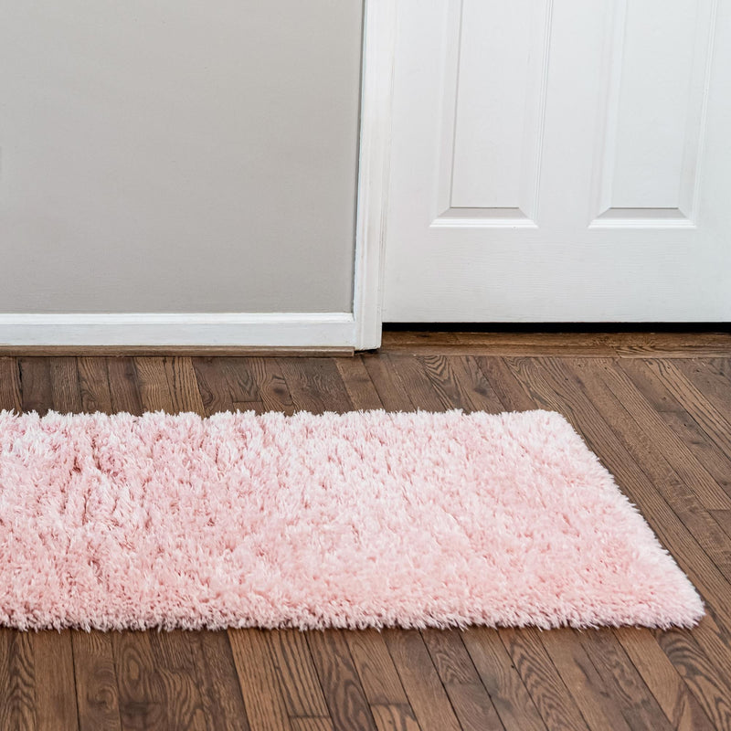 Eternal Plush Oasis Collection Area Rug - Tranquility (Pink Lace) Runner Pink Lace lifestyle 12