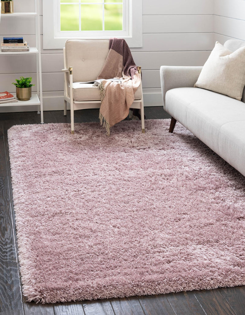 Eternal Plush Oasis Collection Area Rug - Tranquility (Lavender) Rectangle Lavender lifestyle 2