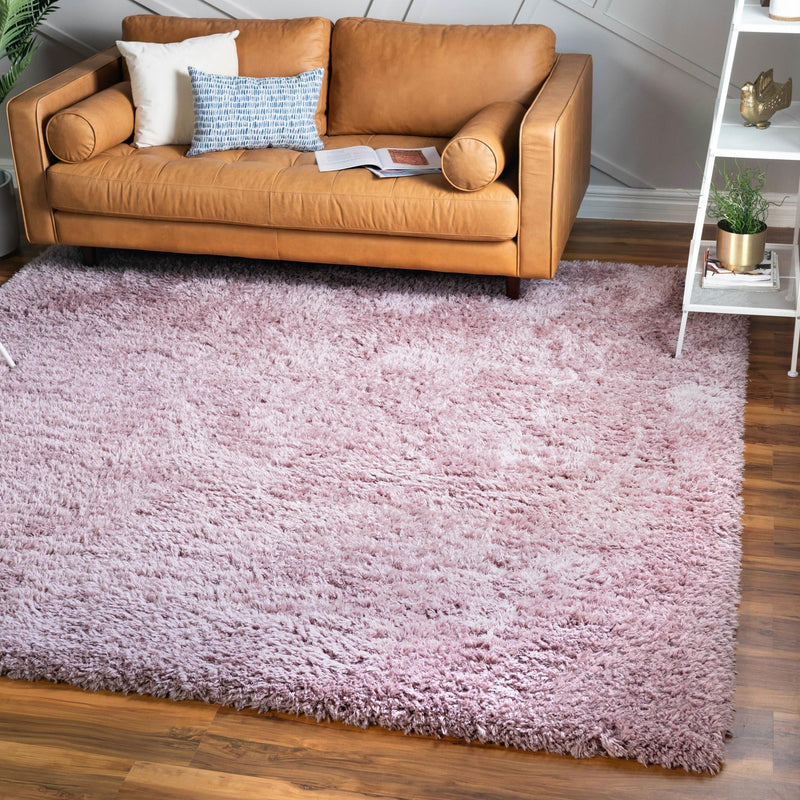 Eternal Plush Oasis Collection Area Rug - Tranquility (Lavender) Square Lavender lifestyle 8