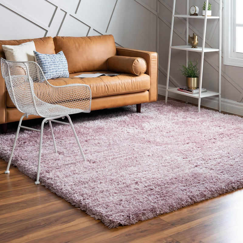 Eternal Plush Oasis Collection Area Rug - Tranquility (Lavender) Square Lavender lifestyle 10
