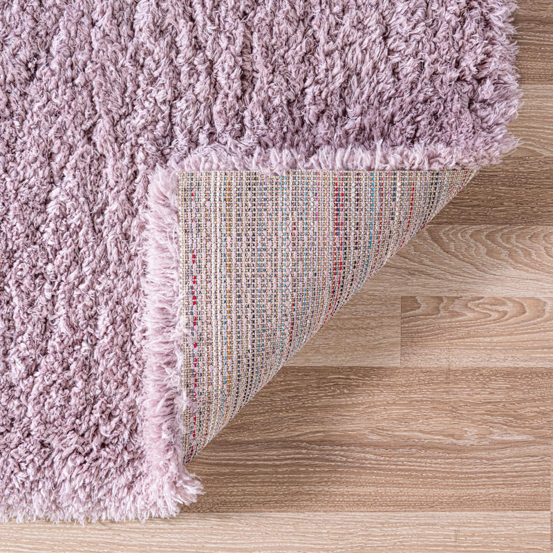 Eternal Plush Oasis Collection Area Rug - Tranquility (Lavender) Square Lavender lifestyle 16