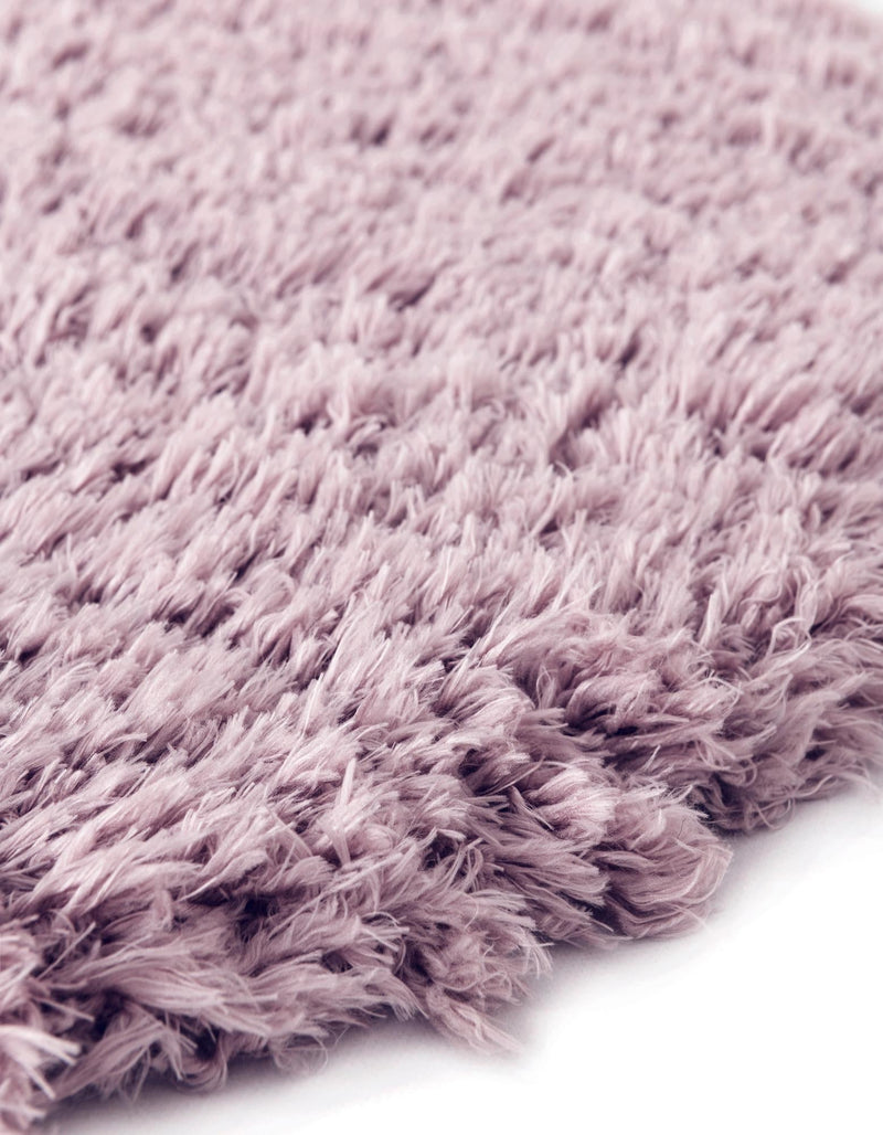 Eternal Plush Oasis Collection Area Rug - Tranquility (Lavender) Round Lavender lifestyle 25