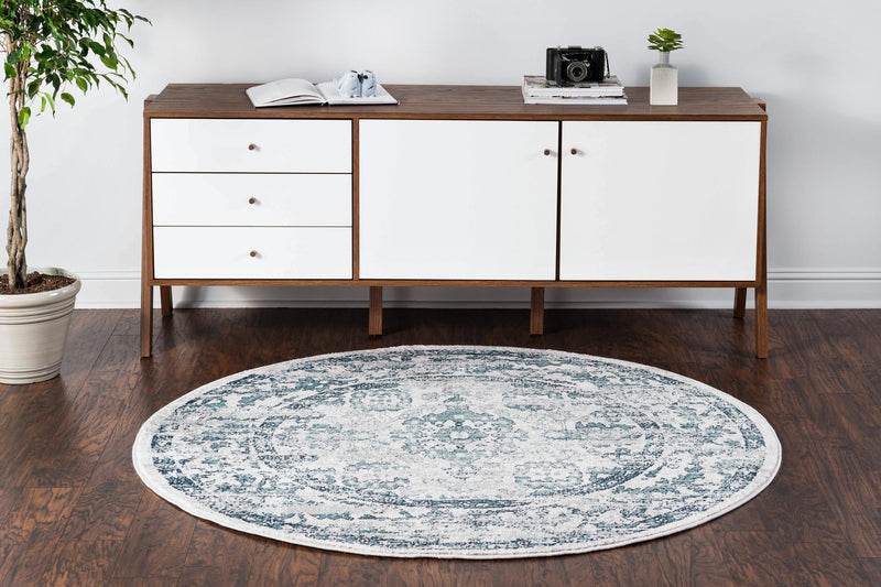 Savannah Elegance Collection Area Rug - Magnolia Round Ivory lifestyle 72