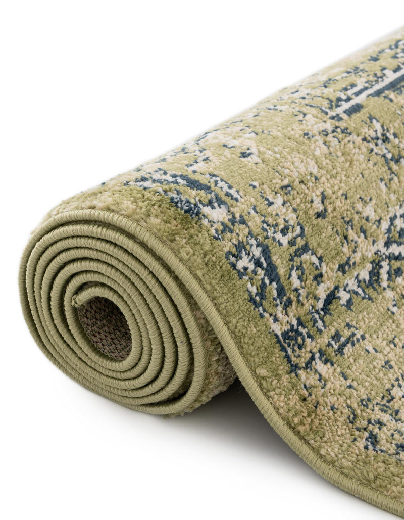 Savannah Elegance Collection Area Rug - Magnolia Rectangle Green lifestyle 60