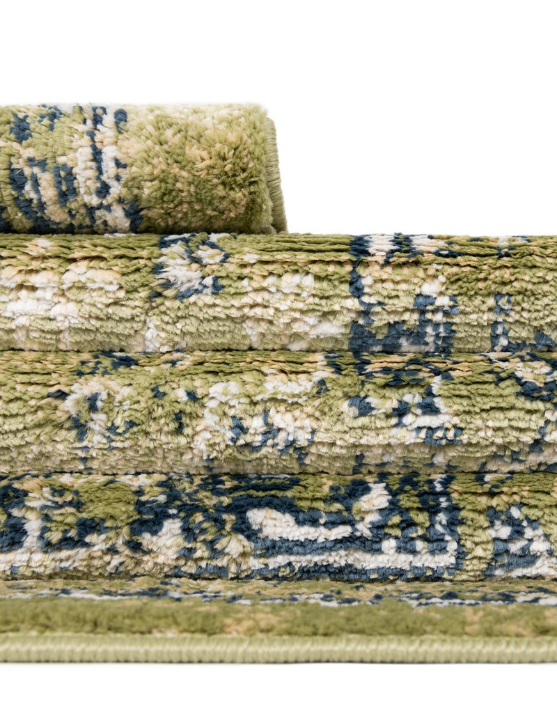 Savannah Elegance Collection Area Rug - Magnolia Rectangle Green lifestyle 70