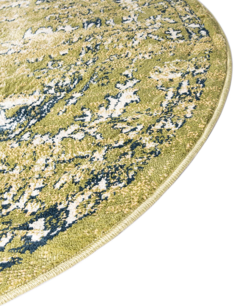 Savannah Elegance Collection Area Rug - Magnolia Round Green lifestyle 122