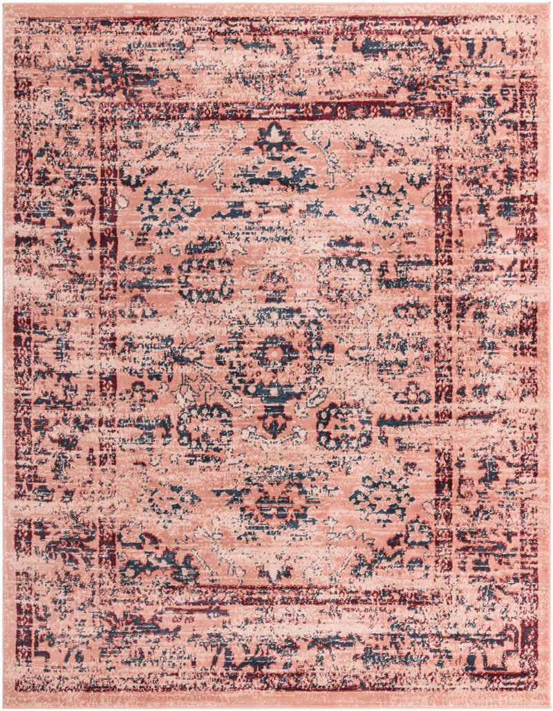 Savannah Elegance Collection Area Rug - Magnolia Rectangle Pink lifestyle 2