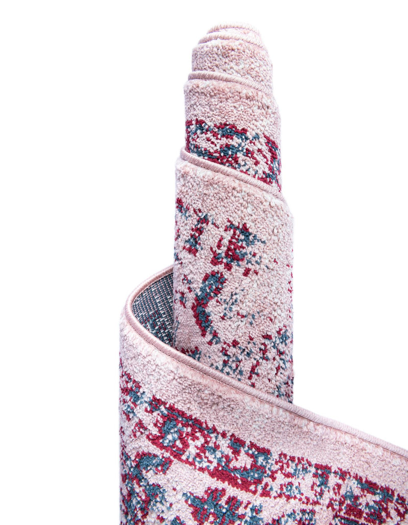 Savannah Elegance Collection Area Rug - Magnolia Rectangle Pink lifestyle 47