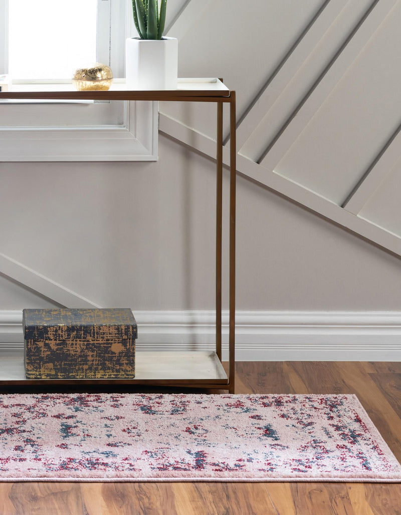 Savannah Elegance Collection Area Rug - Magnolia Runner Pink lifestyle 109