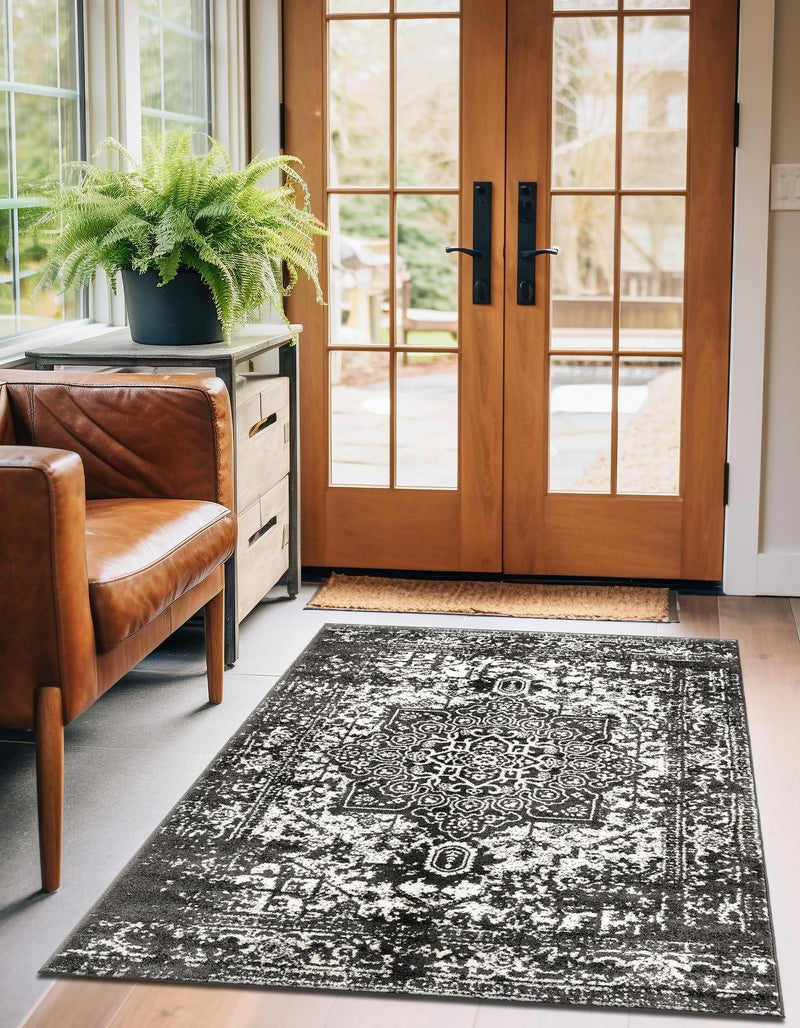 Georgetown Rugs Collection Area Rug - Dupont (Dark Gray) Rectangle Dark Gray lifestyle 11