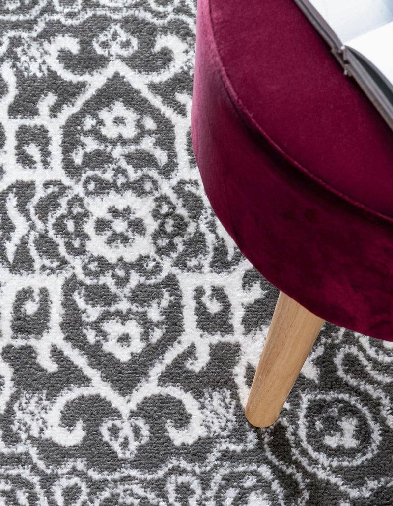 Georgetown Rugs Collection Area Rug - Dupont (Dark Gray) Round Dark Gray lifestyle 39