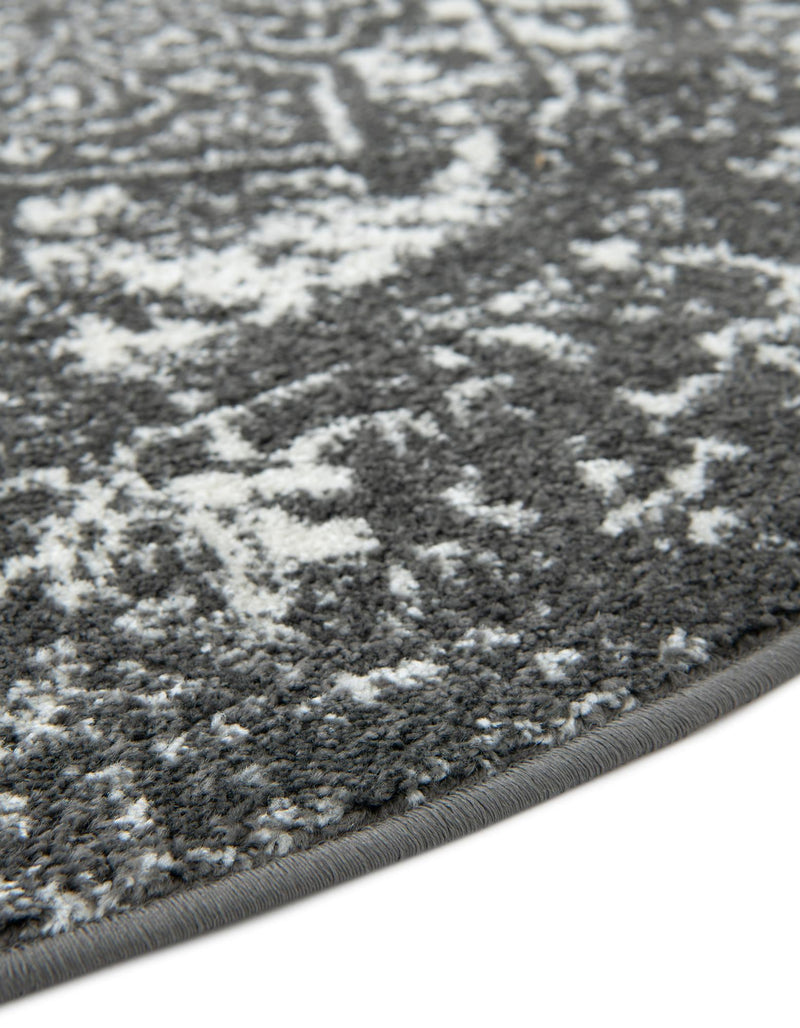 Georgetown Rugs Collection Area Rug - Dupont (Dark Gray) Round Dark Gray lifestyle 49