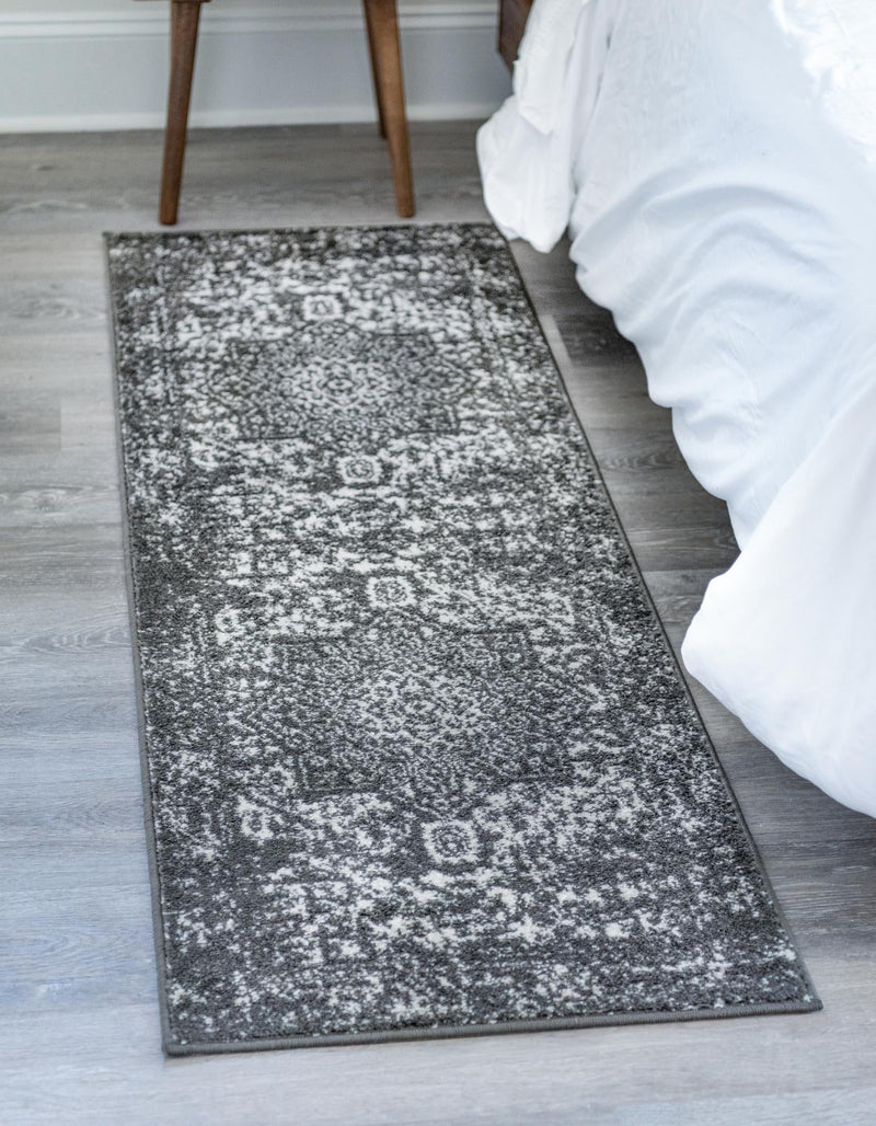 Georgetown Rugs Collection Area Rug - Dupont (Dark Gray) Runner Dark Gray lifestyle 20