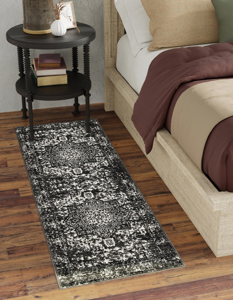 Georgetown Rugs Collection Area Rug - Dupont (Dark Gray) Runner Dark Gray lifestyle 46