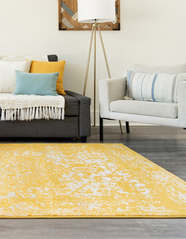 Georgetown Rugs Collection Area Rug - Dupont (Yellow) Rectangle Yellow lifestyle 4