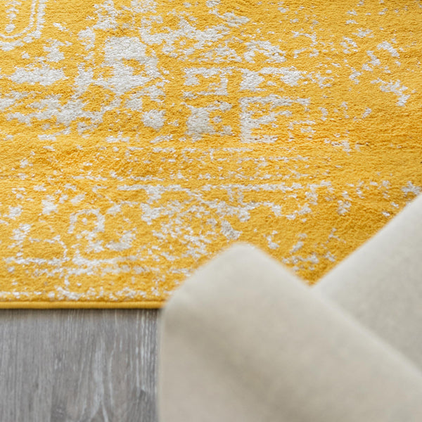Georgetown Rugs Collection Area Rug - Dupont (Yellow) Rectangle Yellow lifestyle 6