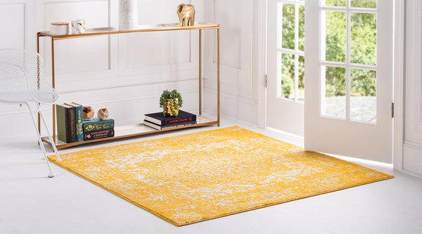 Georgetown Rugs Collection Area Rug - Dupont (Yellow) Square Yellow lifestyle 22