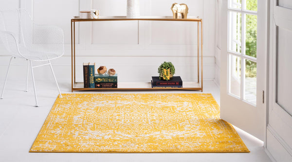 Georgetown Rugs Collection Area Rug - Dupont (Yellow) Square Yellow lifestyle 27