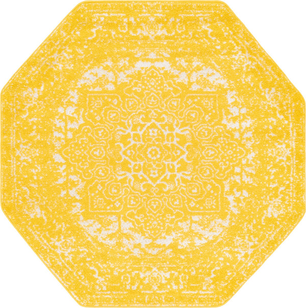 Georgetown Rugs Collection Area Rug - Dupont (Yellow) Octagon Yellow lifestyle 14