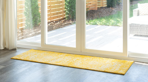 Georgetown Rugs Collection Area Rug - Dupont (Yellow) Runner Yellow lifestyle 25