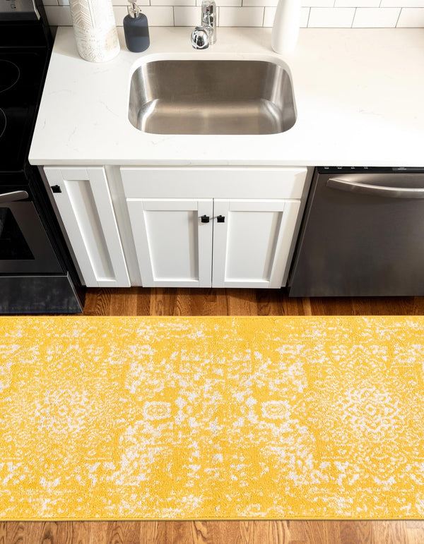 Georgetown Rugs Collection Area Rug - Dupont (Yellow) Runner Yellow lifestyle 52