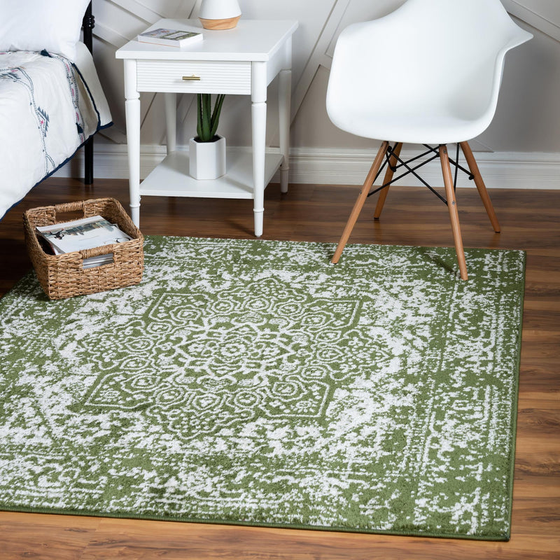 Georgetown Rugs Collection Area Rug - Dupont (Green) Square Green lifestyle 21
