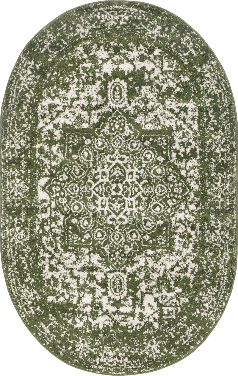 Georgetown Rugs Collection Area Rug - Dupont (Green) Oval Green lifestyle 17