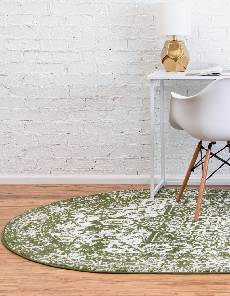 Georgetown Rugs Collection Area Rug - Dupont (Green) Oval Green lifestyle 37