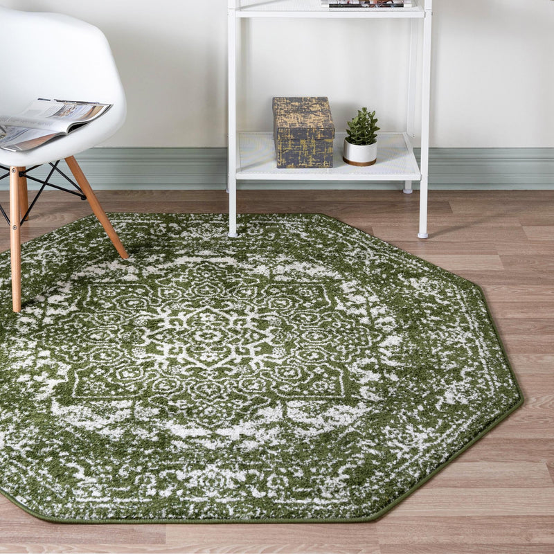 Georgetown Rugs Collection Area Rug - Dupont (Green) Octagon Green lifestyle 23
