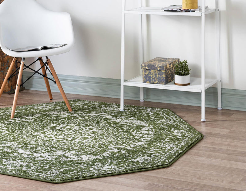 Georgetown Rugs Collection Area Rug - Dupont (Green) Octagon Green lifestyle 28