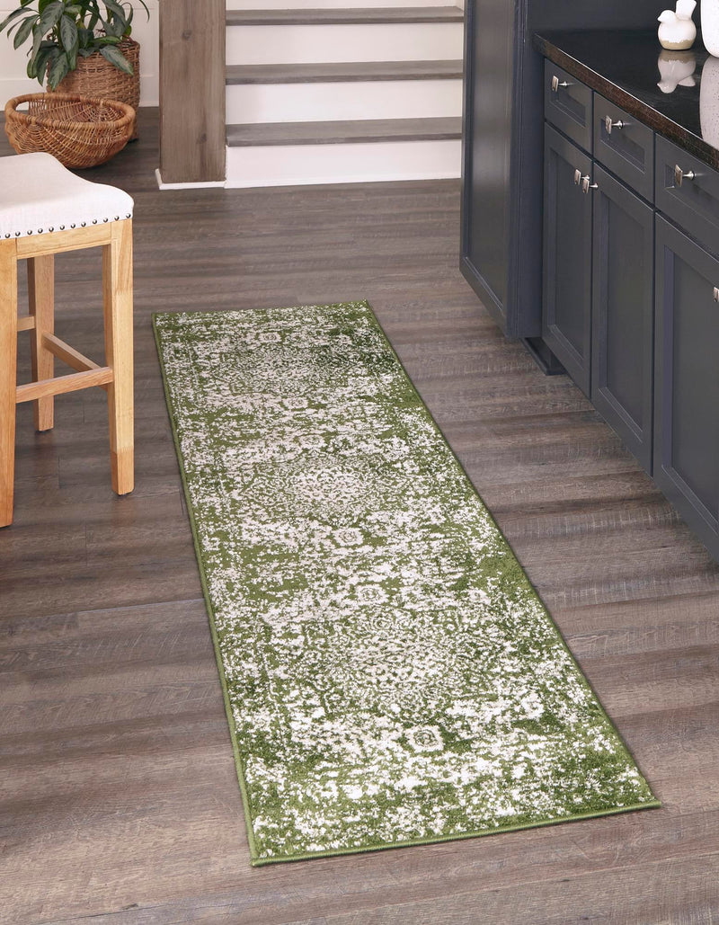 Georgetown Rugs Collection Area Rug - Dupont (Green) Runner Green lifestyle 24